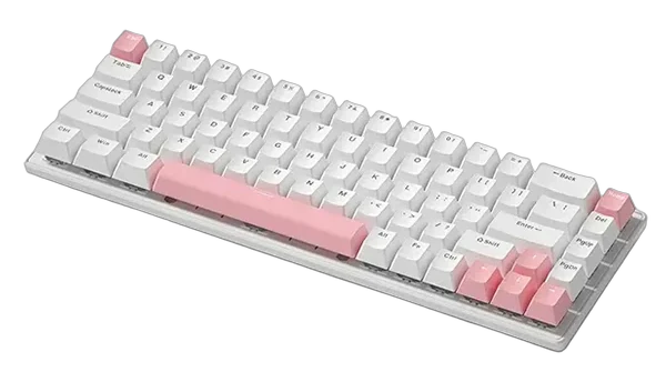 NOVA K98 (Blanc/Rose) NK98 – Clavier Mécanique Gamer